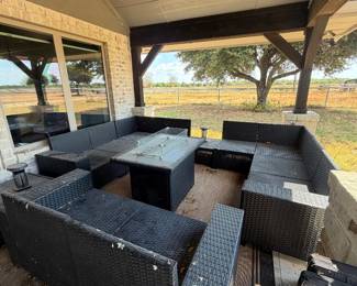 PATIO FURNITURE (will be cleaned) cushions included