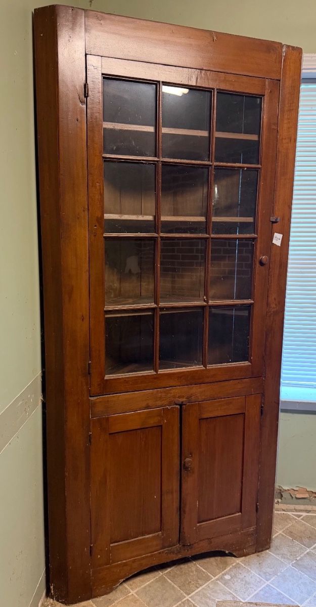 19th century corner cabinet