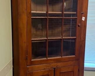 19th century corner cabinet