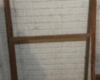 Antique blanket rack