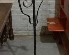 Wrought iron lamp stand
