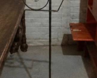 Wrought iron lamp stand
