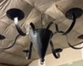 Vintage wrought iron chandelier