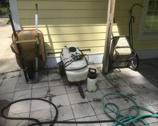 Sprayer not running , 2 wheelbarrows