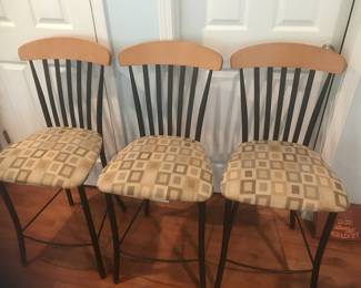 Fabric bar stools