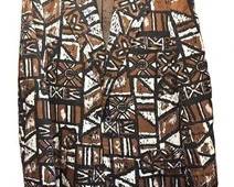 Vintage 1960s Sandwich Isles Men's Sportcoat Tiki Tapa Print Jacket