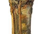 Vintage Forest Ware Art Pottery Vase by Weller