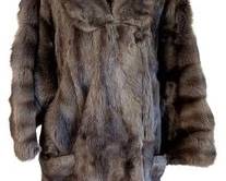 Women's Mink Fur Jacket - Albrechts Brown Full-Length Coat