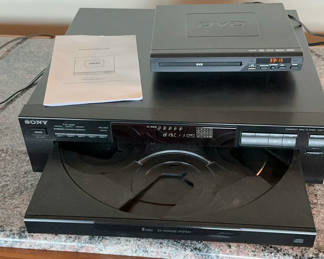 Lot 65: Sony 5 CD Player, Portable DVD Player
