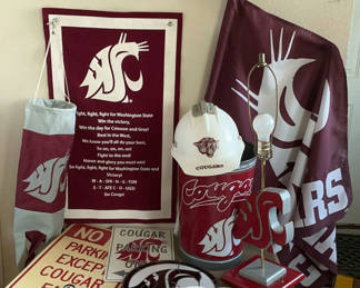 Lot 32: WSU Cougar Fan Vintage Souvenir stuff