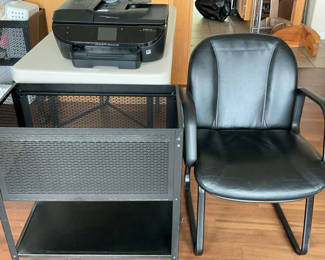 Lot 78: 3rd Office Lot, Includes HP Printer, Rolling File Cabinet, Chair