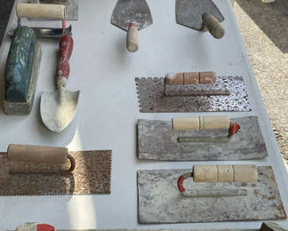 Lot 139: Masonry and Plastering Hand Tools
