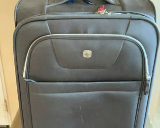 Lot 113: Two wheeled travel suitcases with interior organizers