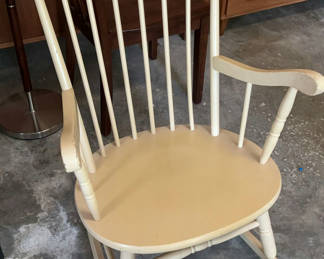 Lot 186: Painted Wood Rocking Chair