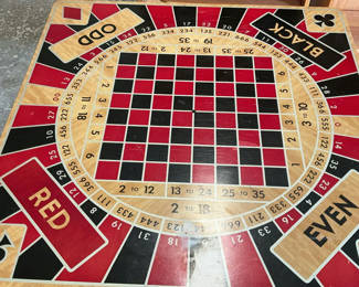 Lot 187: Vintage Game Table And Games