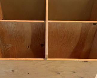 Lot 91: Rolling Wood Storage And Work Shop Table