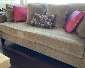 Lot 16: Broyhill Sage Fabric Couch, (2 Of 2)