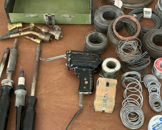 Lot 83: Soldering Irons, Wire And Propane Burner