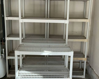Lot 171: Plastic Garage Shelves