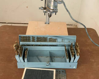 Lot 45: Craftsman Drill Press And Bits