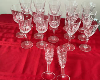 Lot 50: Cut Crystal Wine Glasses