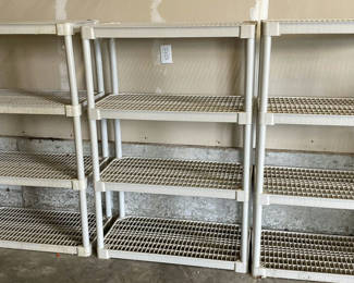 Lot 130: Plastic Shelving Units