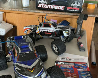 Lot 79: Traxxas Stampede RC Monster Trucks with Accessories