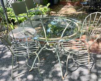 Iron Outdoor Table & Chairs 