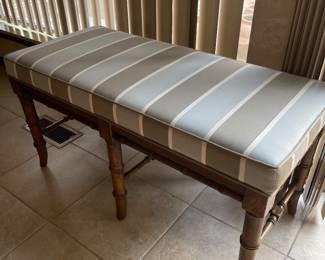 Designer Fabric with Faux Bamboo Base
