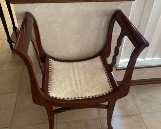 Antique Mahogany Bench