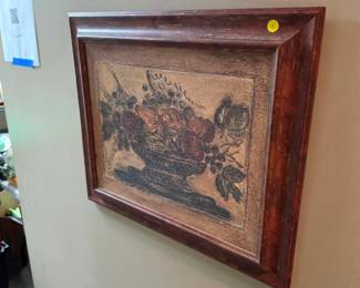 Reproduction Oil Painting on canvas in wood frame with fruit bowl theme