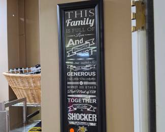 WSU Shocker Family Framed Sign