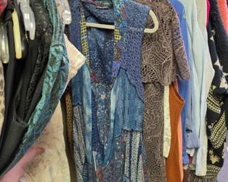 Women's boho duster length sleeveless cardigan