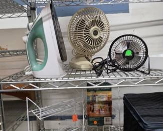 Iron and small table fans