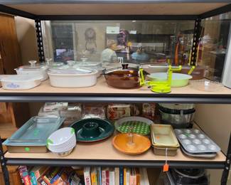 Casserole Dishes, Apple Corer, Chip/Dip Dish, Nut Bowl with cracker stand