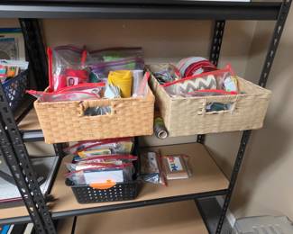 Arts and Crafts - lots of ribbon, mesh and burlap