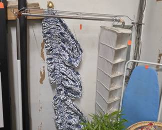 Clothing Rack, Valance Curtain, Hanging Shoe Storage