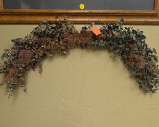 Dried floral wall arch