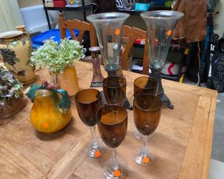 Wine Glasses, Vases, Candle Holders