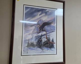 Eagle Framed Lithograph