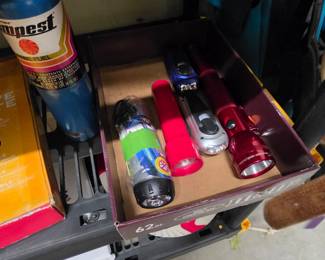 Flashlights - including a really nice red Maglite