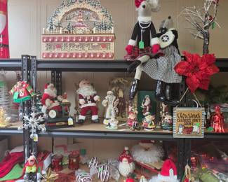 Christmas Decor - Super Cute Shelf Mice, Santa's including a few the play music!