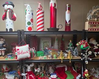 Christmas Decor - Tall Wine Bottle Gift Boxes, Xmas Tree and Reindeer items!