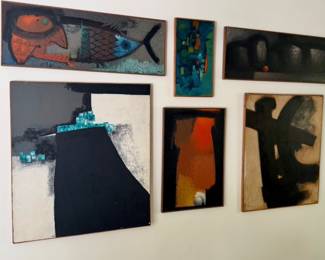 Modernist oil paintings