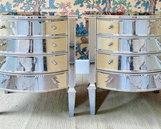 Nancy Corzine mirrored nightstands