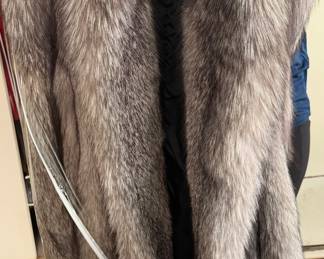 Revillon Paris Silver Fox Coat