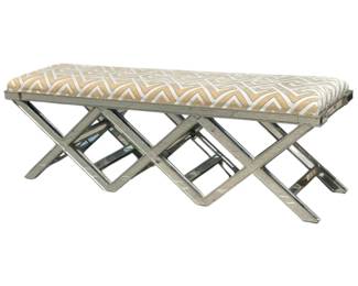 Mirrored designer x bench