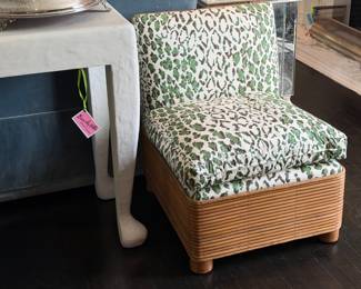 J. F. Chen bamboo slipper chairs