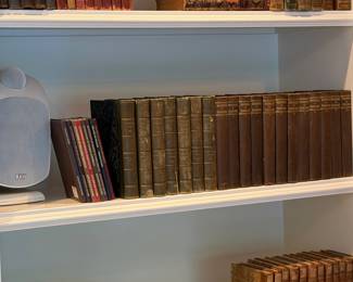 Assortment of antique books