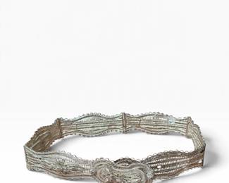 Sterling Filigree Ladies Belt